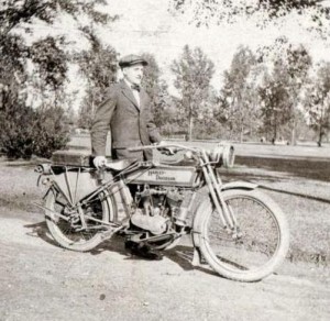 z Early Harley Davidson twin 2